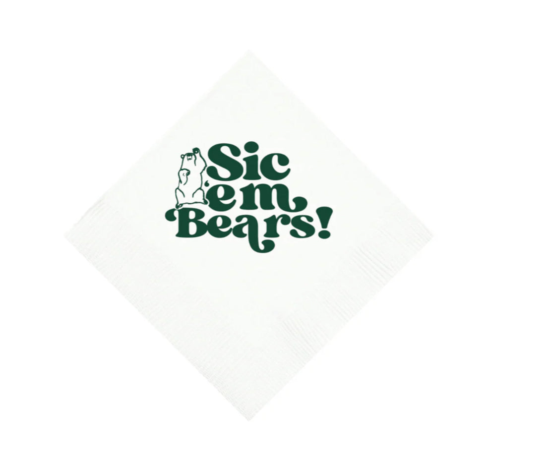 Baylor Cocktail Napkins