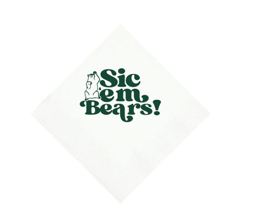 Baylor Cocktail Napkins