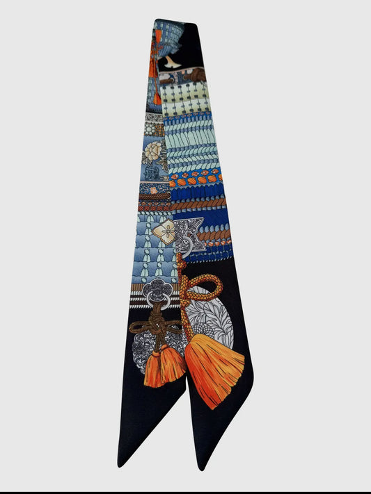 The Scarf- Orange Tassel S19