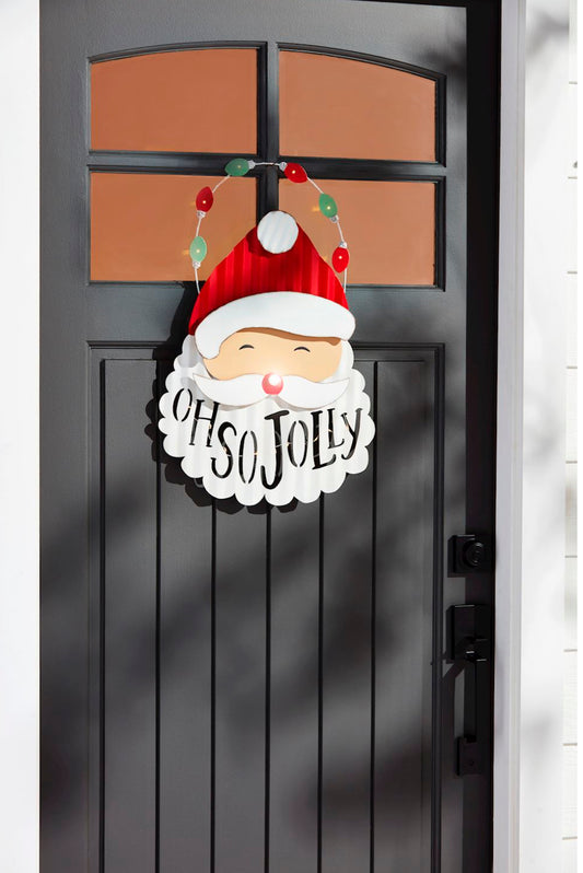 Santa Light Up Door Hanger