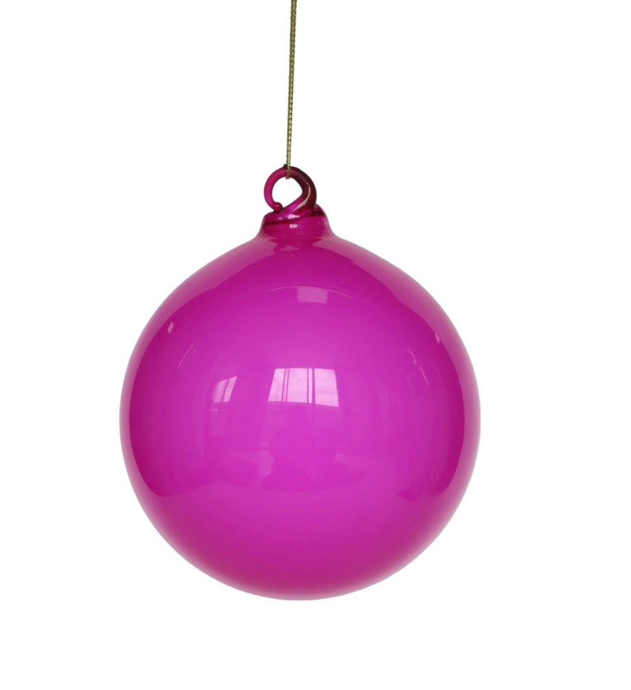 Illume Glass Ornament- Rhubarb 6”