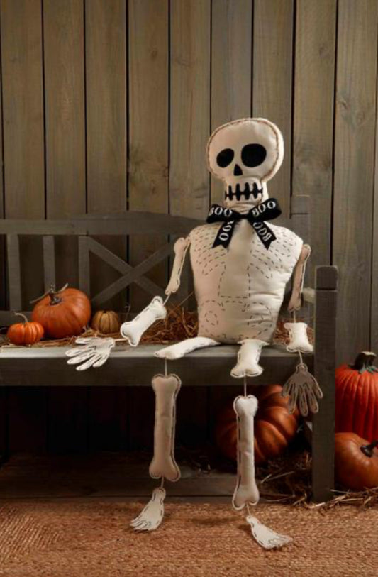 Stuffed Skeleton Sitter
