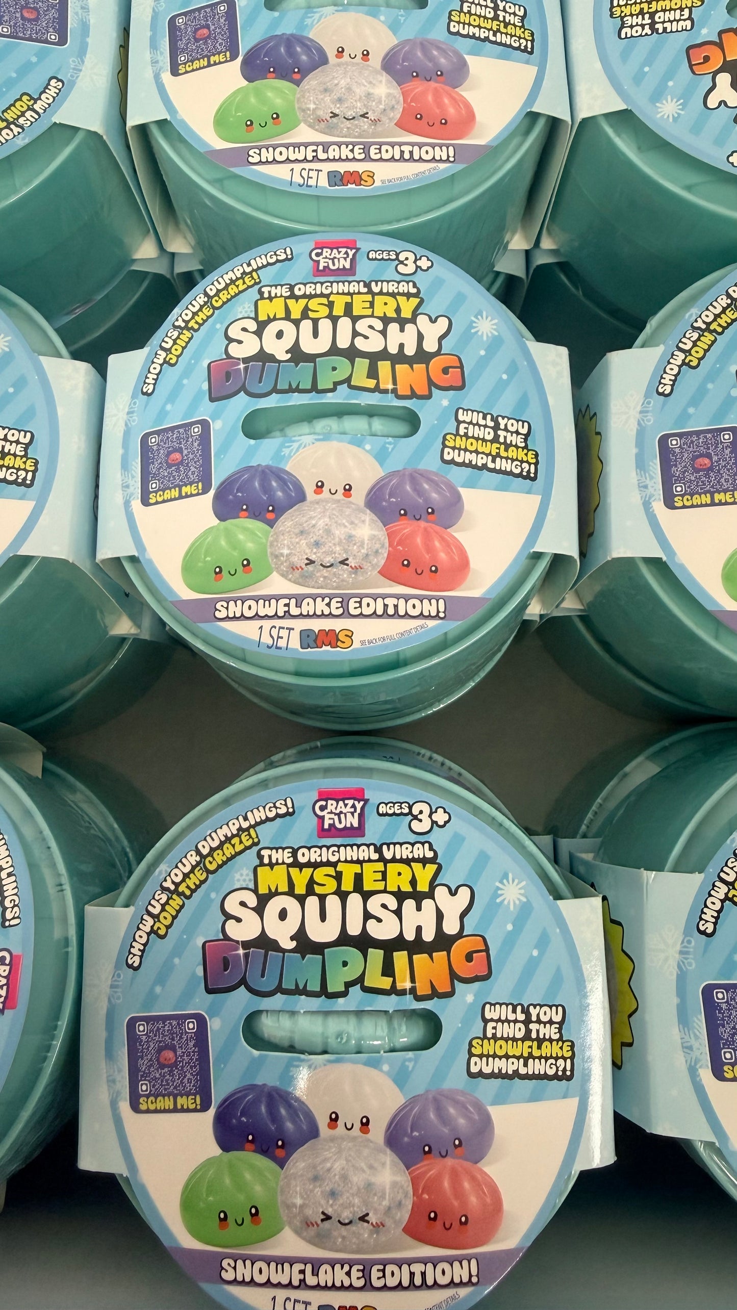 RMS® Crazy Fun™ Mystery Squishy Dumpling- Snowflake Edition