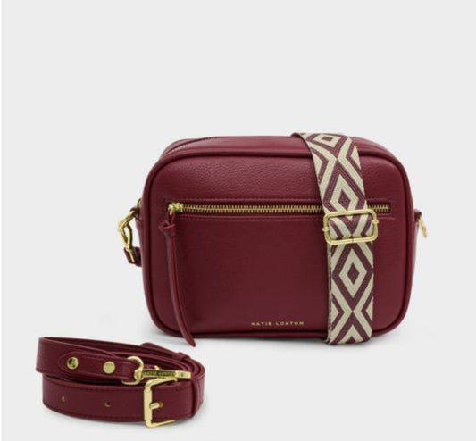 Hallie Crossbody Bag- Cherry