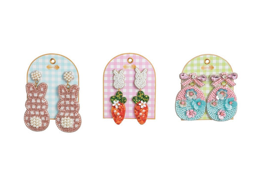 Beaded Easter Earrings