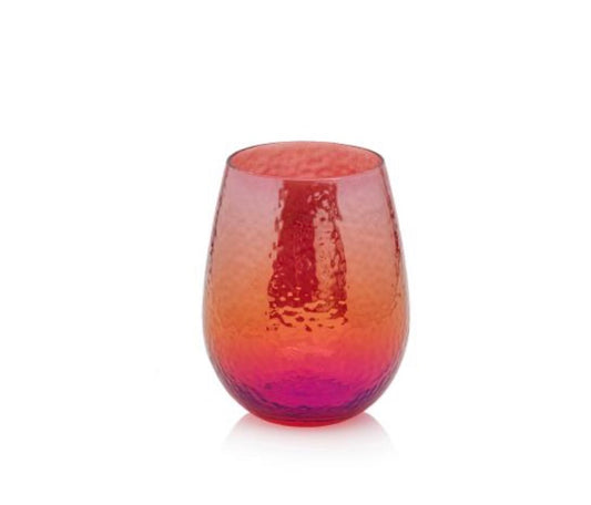 Aperitivo Red Luster Stemless Wine Glass
