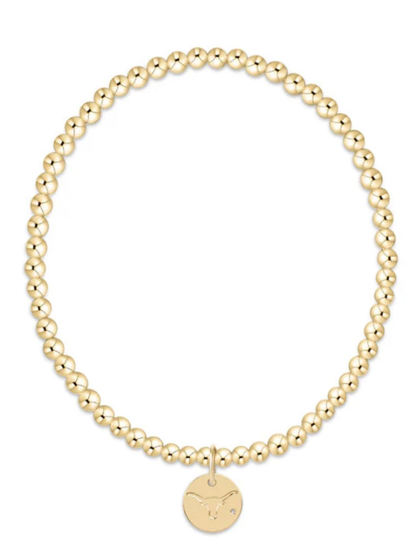 eCollegiate Classic Gold 3mm Bracelet