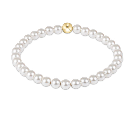 Extends Classic Pearl 6mm Bead Bracelet