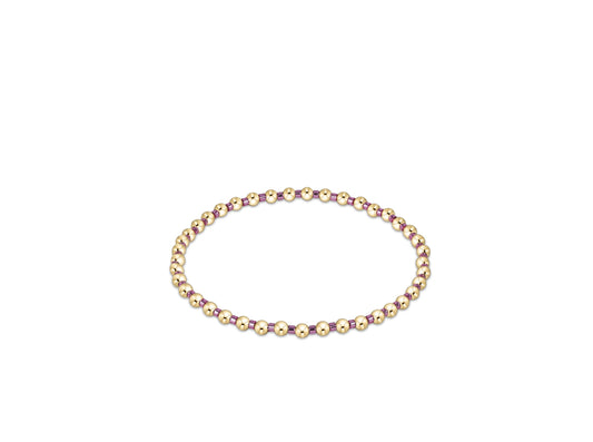 Hope Grateful Bracelet- Pink Metallic