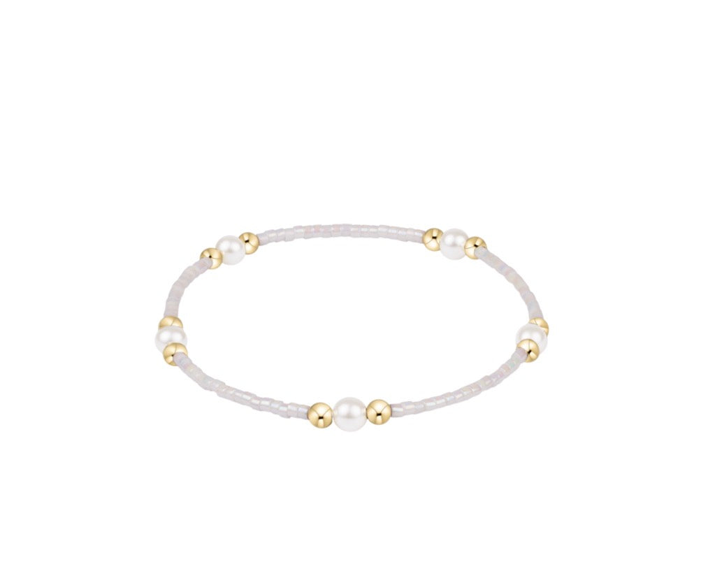 Hope Purpose Pearl Bracelet - Silky White