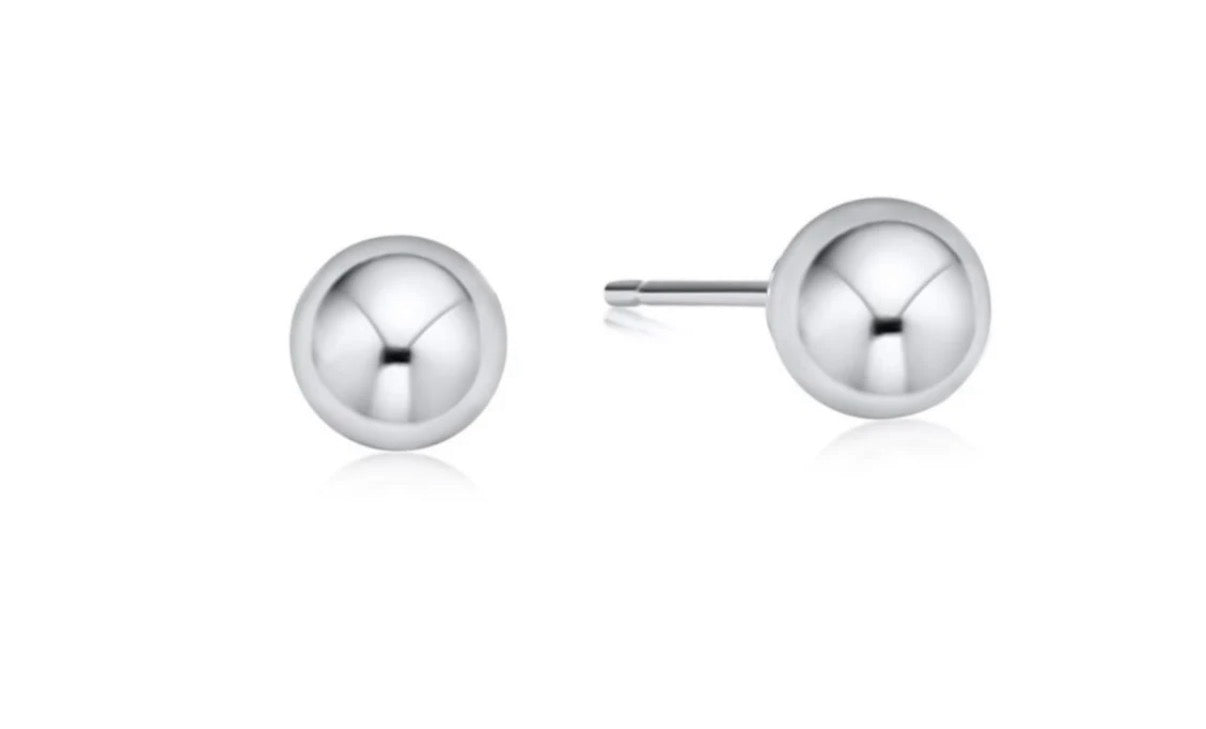 classic 8mm ball stud - sterling