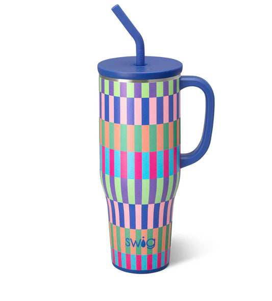 Bright Stripe Mega Mug 40oz