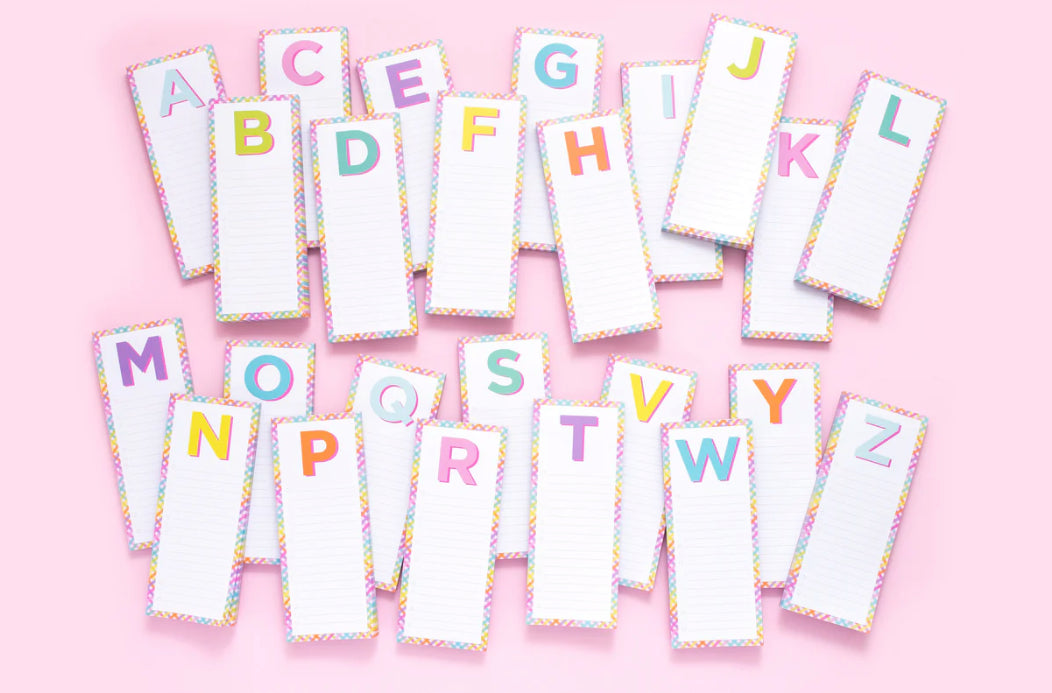 Letter List Notepad with Magnet