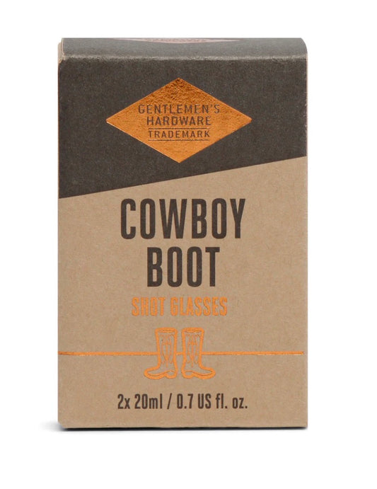 Set of 2 Cowboy Boot Shot Glasses