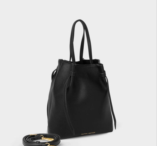 Celina Bucket Bag- Black