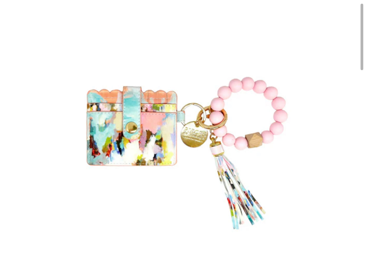 Keychain Wristlet Wallet- Brooks Avenue