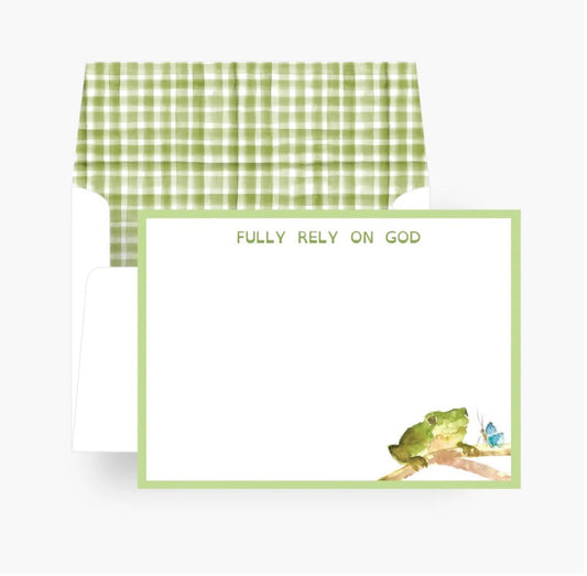 FULLY RELY ON GOD NOTECARDS