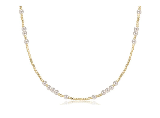 17” Choker Hope Unwritten 4mm Pearl