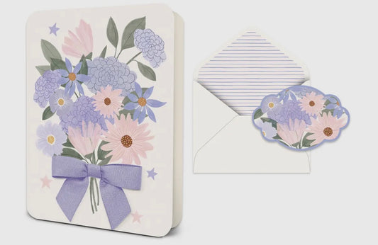Blooms Bouquet Deluxe Greeting Card