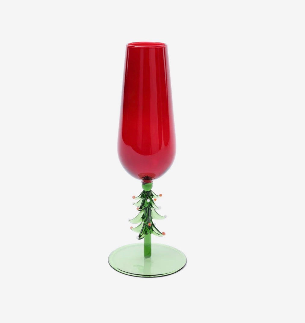 Treetop Red Christmas Flute