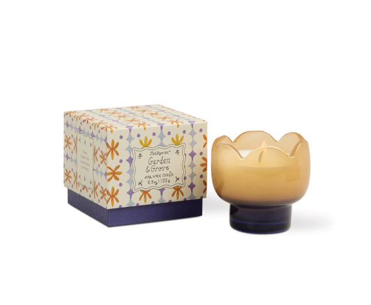 Orange & Blue Tulip Candle