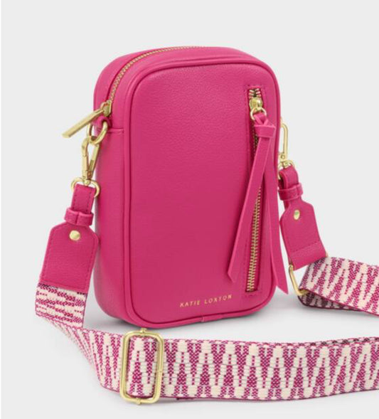 Hallie Small Crossbody Bag- Fuchsia