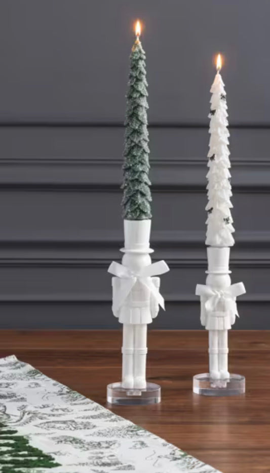 Nutcracker Lacquered Candle Holders