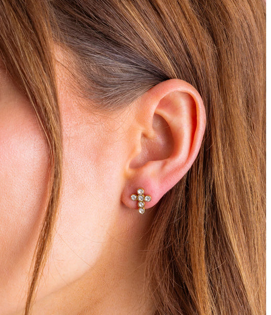 Faith Crystal Stud