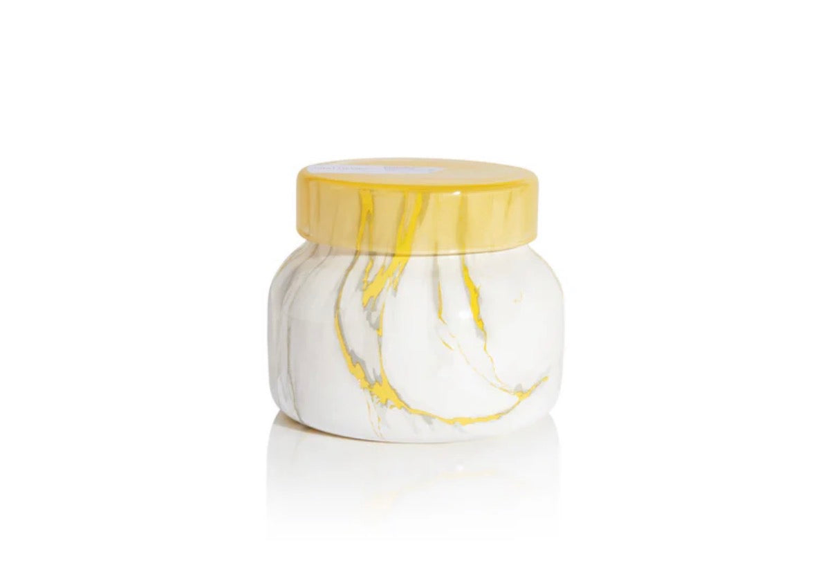 Pineapple Flower Modern Marble Petite Candle