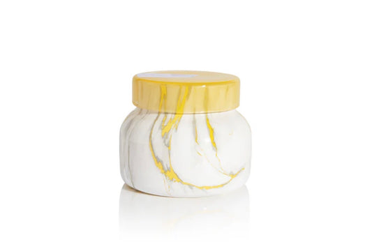 Pineapple Flower Modern Marble Petite Candle
