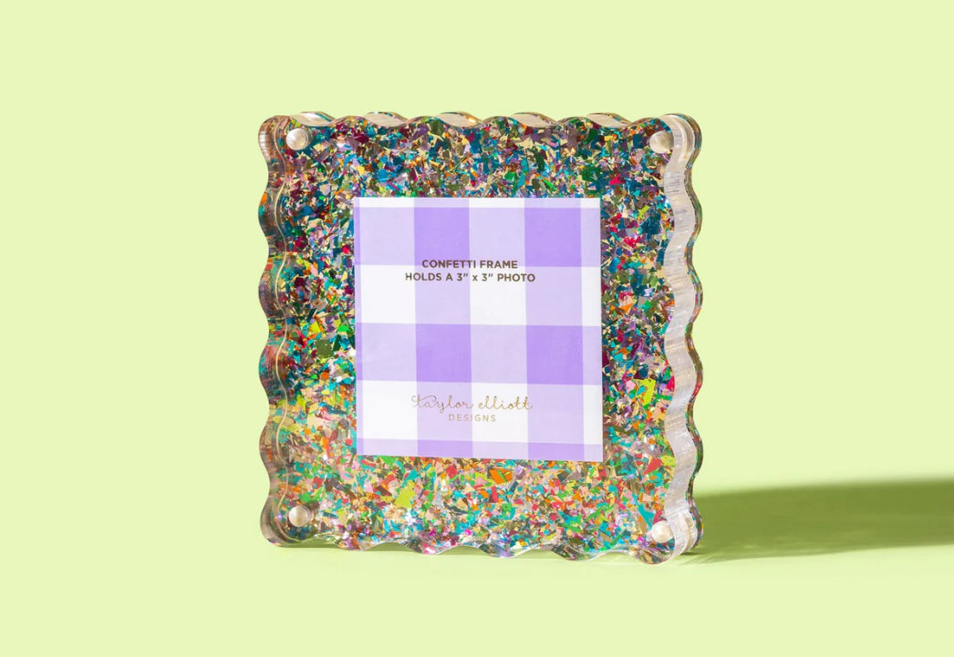 Small Confetti Frame - Colorful