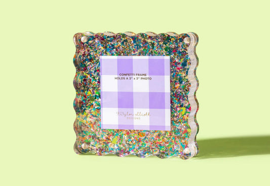 Small Confetti Frame - Colorful