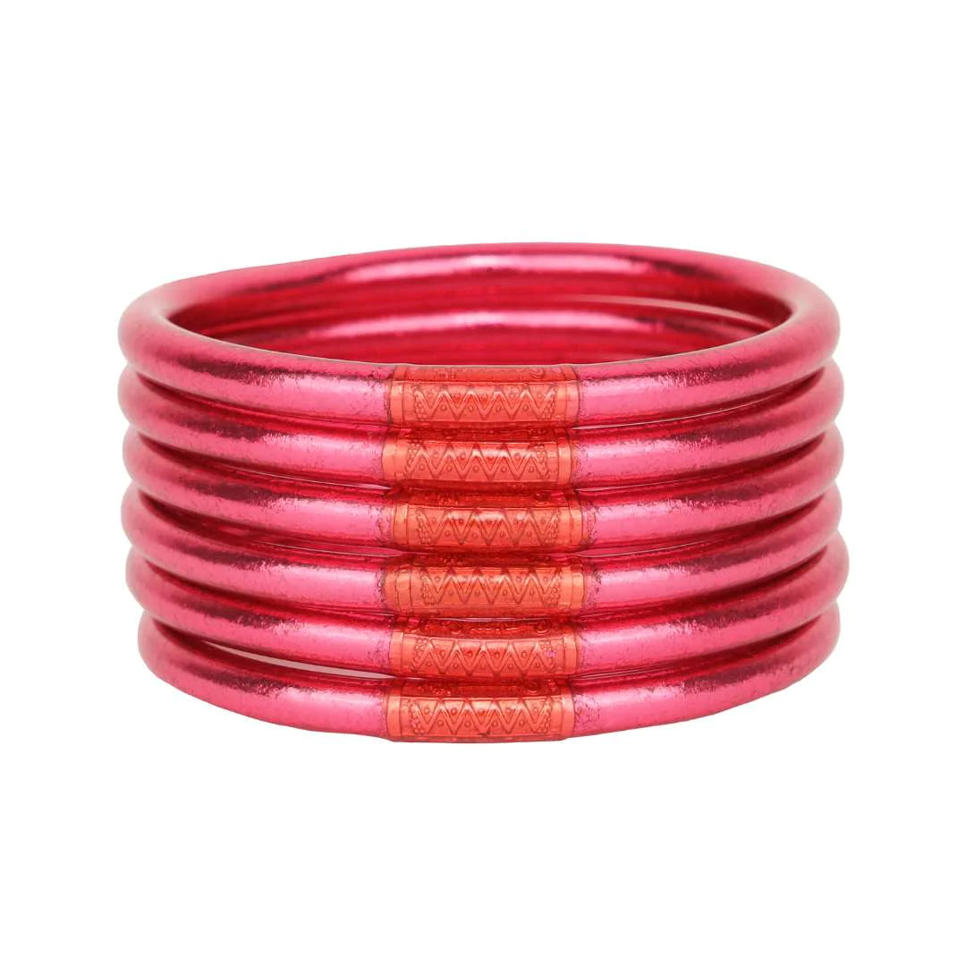 AWB Pink All Weather Bangles®, set of 6