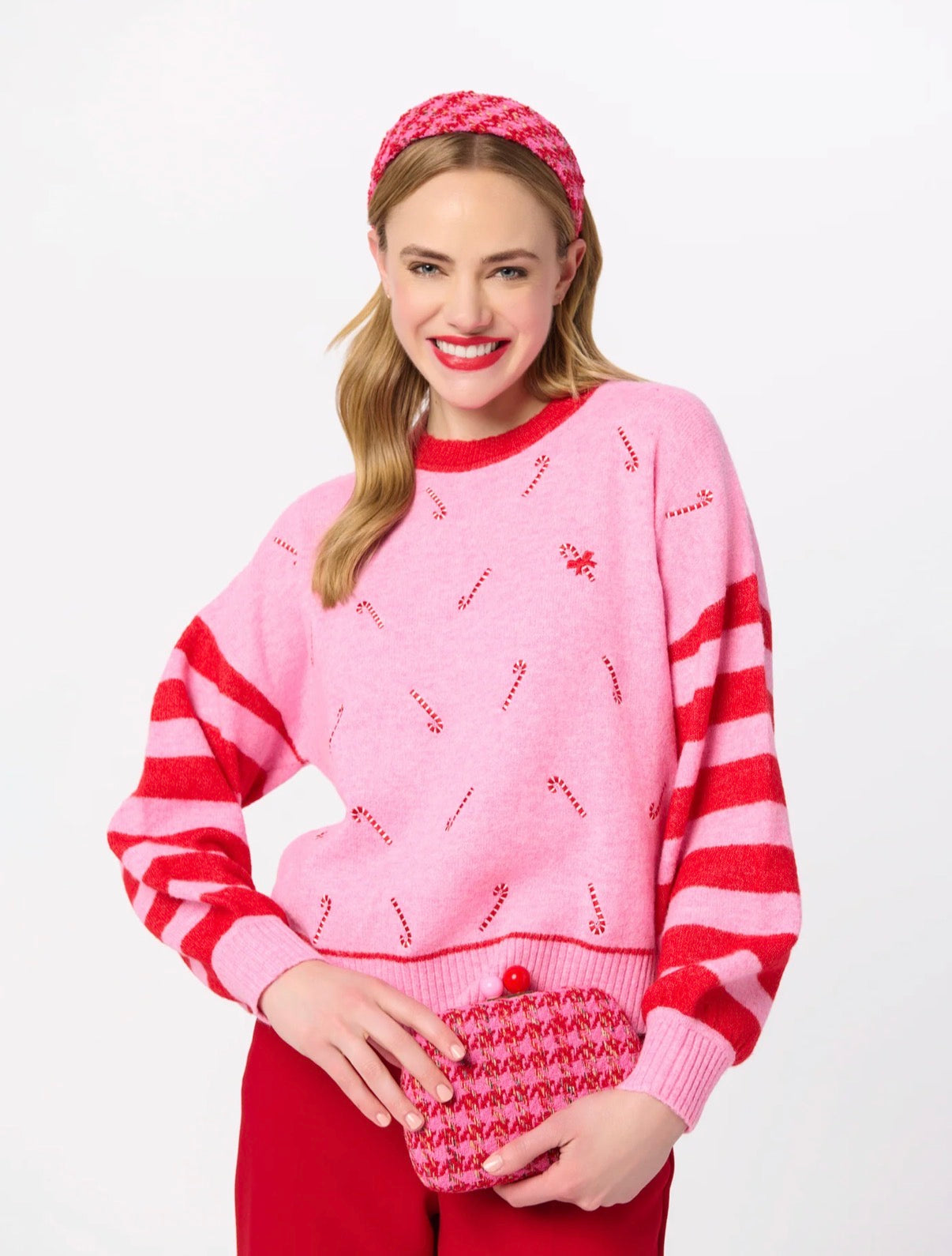 Candy Cane Relaxed Sweater