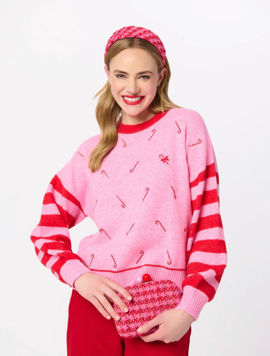 Candy Cane Relaxed Sweater