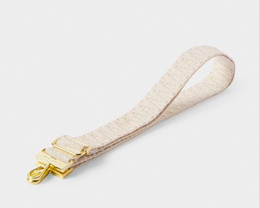 Canvas Strap- Ecru Zig Zag