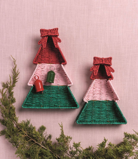 Woven Tree Tray Set