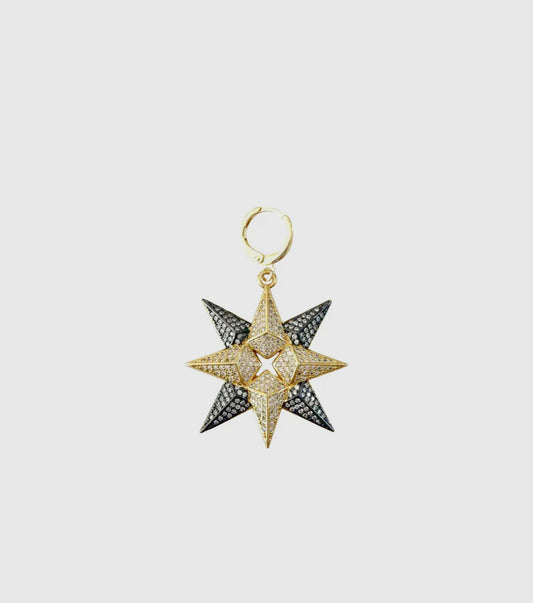Two Toned Star Charm