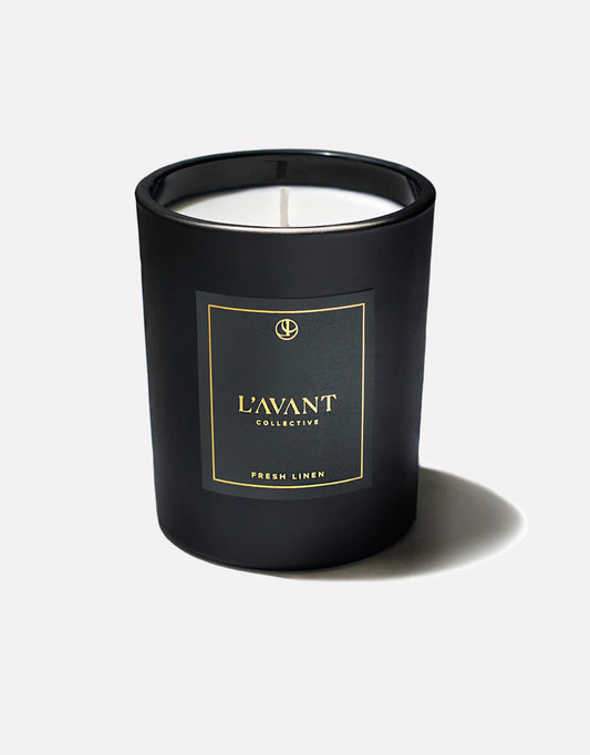 Fresh Linen Candle- Black