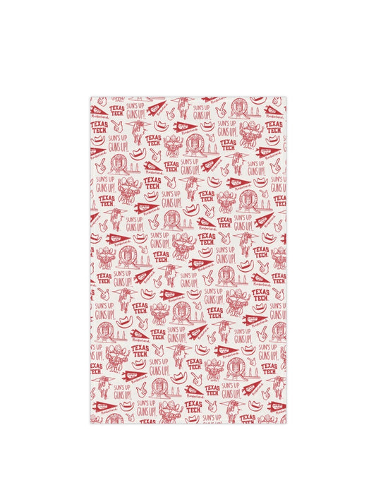 TEXAS TECH COTTON KITCHEN TOWEL
