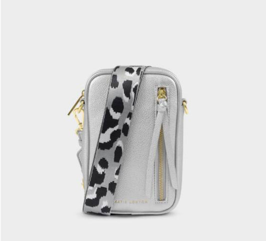 Hallie Small Crossbody Bag- Silver