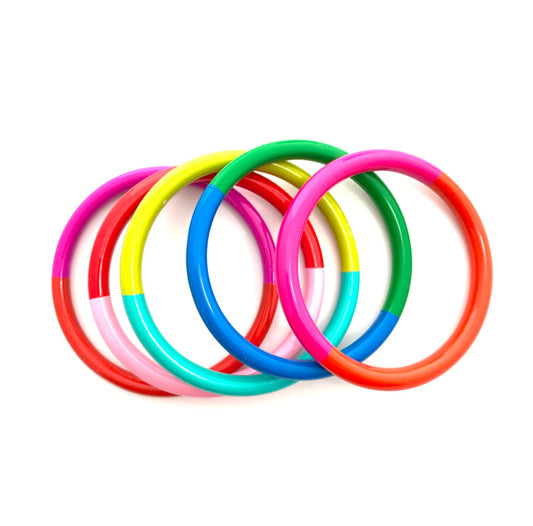 Color Block Bangles