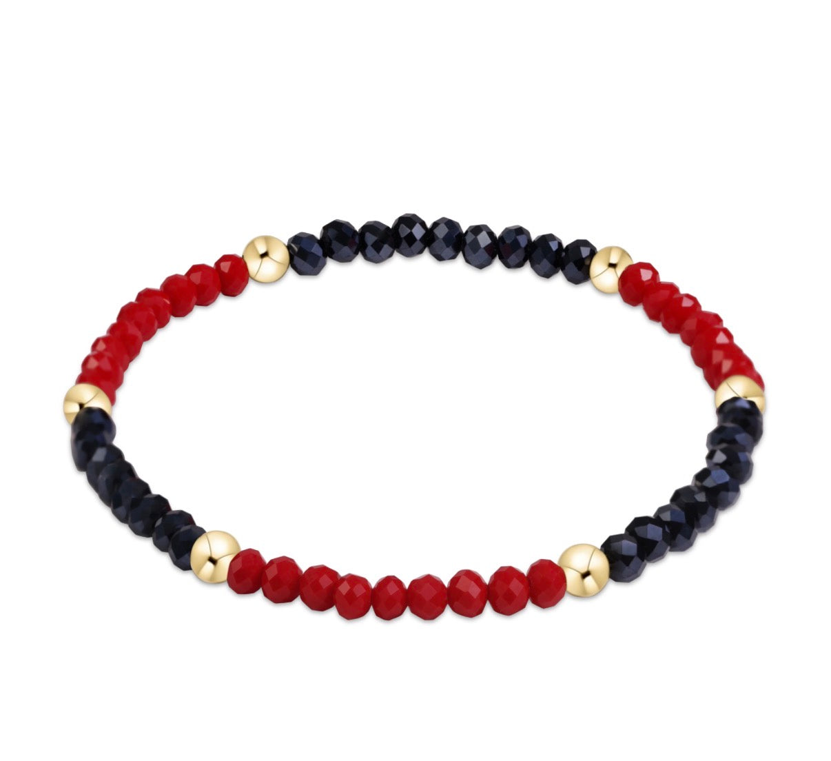 gameday flirty presence bracelet - red and navy