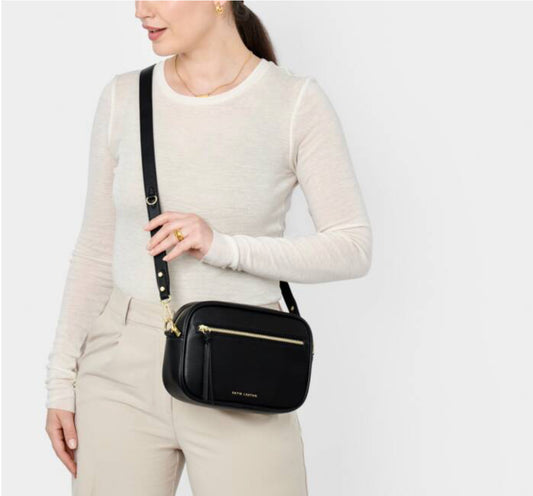 Hallie Crossbody Bag- Black