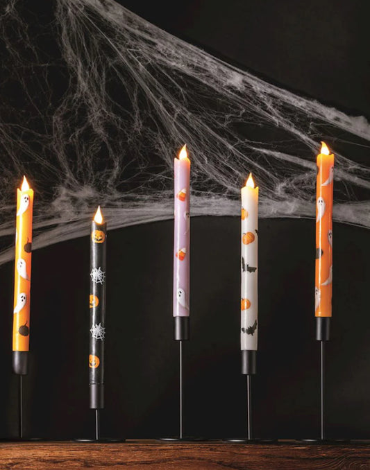 Halloween Light Up Taper Candles