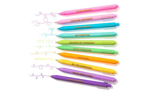Set of 10 Colored Gel Pens