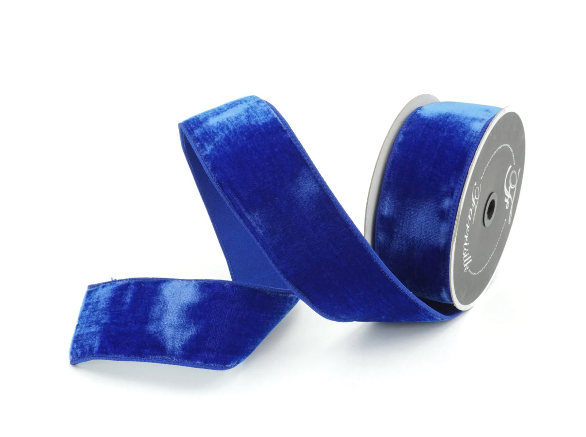Royal Blue Velvet Ribbon