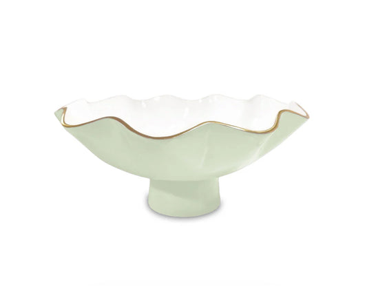 ENCANTO Carola Small Pedestal- Pistachio and White