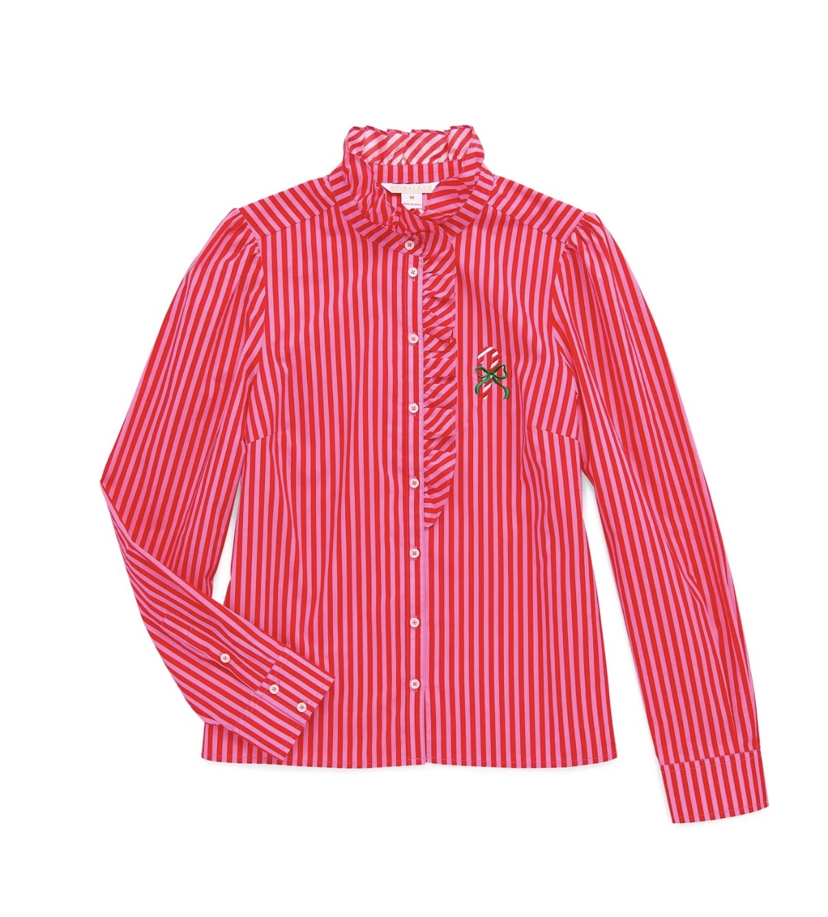 Candy Cane Ruffle Blouse