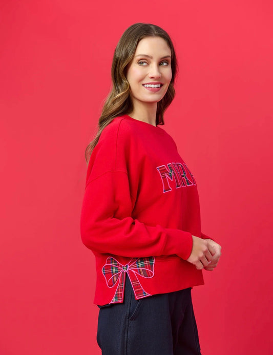 Plaid Merry Sweatshirt